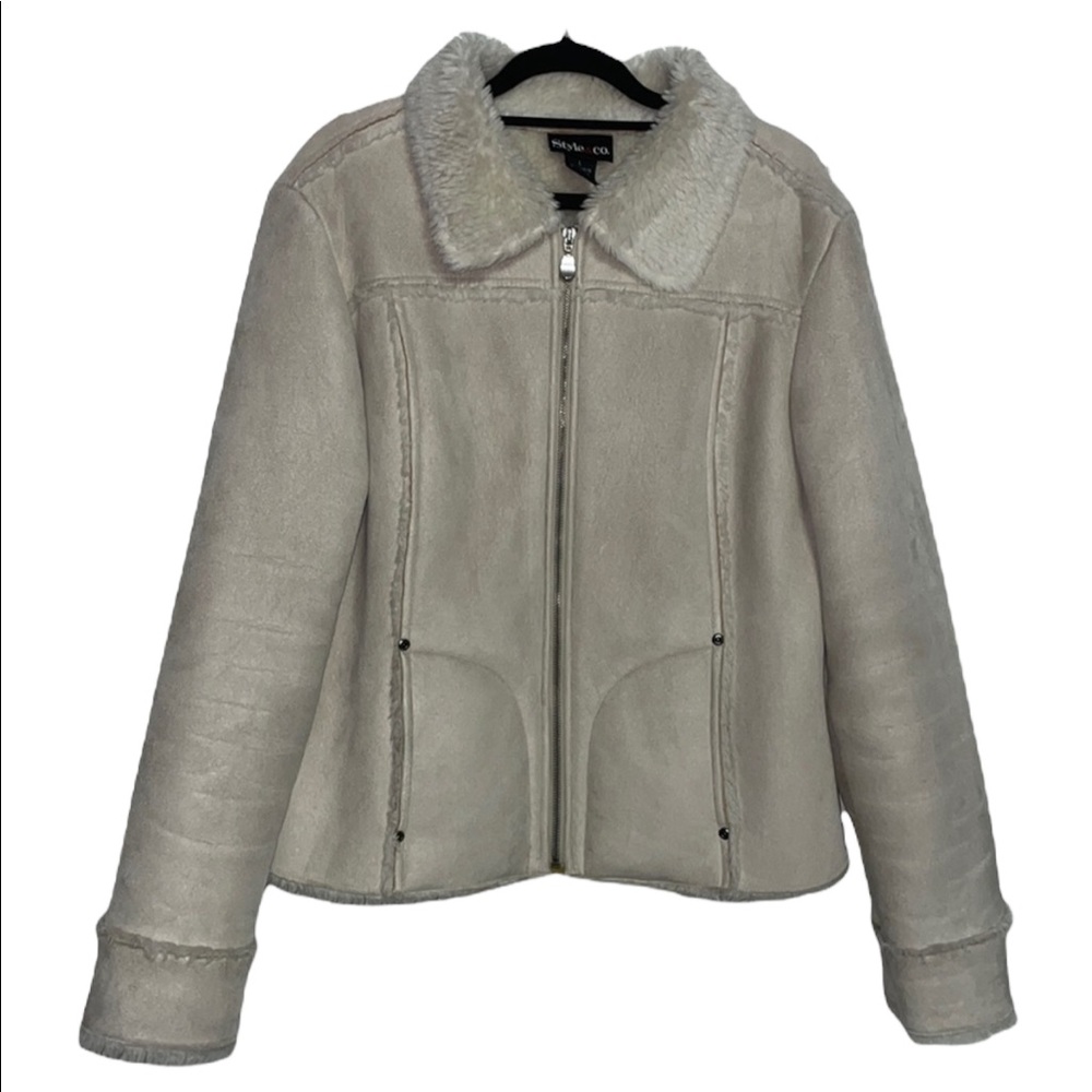 Style & Co. Winter Jacket - Cream - Size L